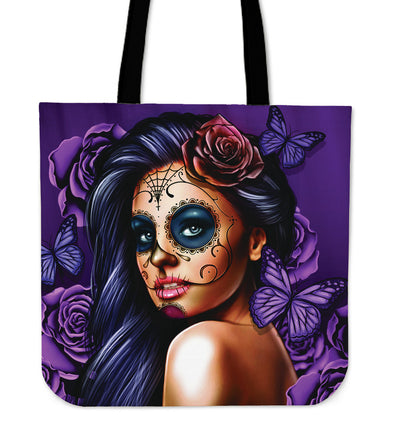 'Day of the Dead' Calavera Girl Tote Bag