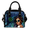 'Day of the Dead' Calavera Girl Eco-Leather Shoulder Handbag