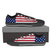 Patriotic American Flag Low-Top Canvas Shoes for Women