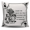Alice in Wonderland Card Soldiers Throw Pillow Cushion
