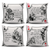 Alice in Wonderland Playing Card Suits Throw Pillow Scatter Cushion Cover (Literary Style)