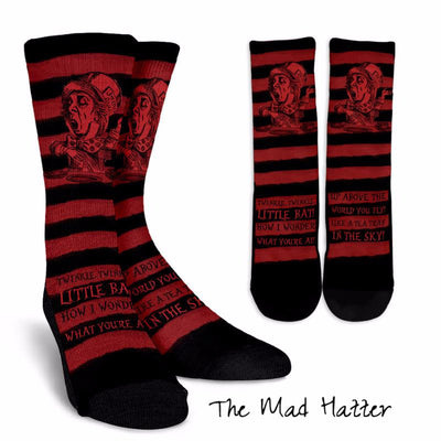 Alice in Wonderland Mad Hatter Socks (Classic-Style Bookish Socks for Your Literary Feet)