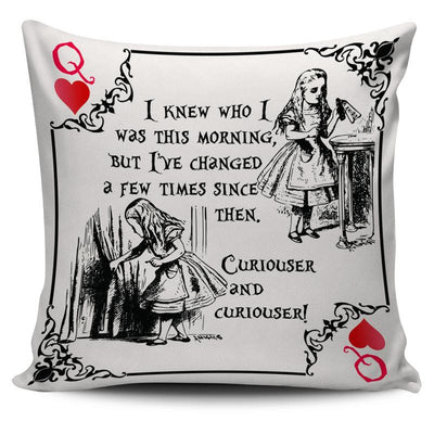 Alice in Wonderland Throw Pillow Cushion