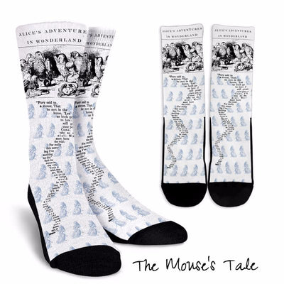 Alice in Wonderland The Mouse's Tale Socks (Classic-Style Bookish Socks for Your Literary Feet)
