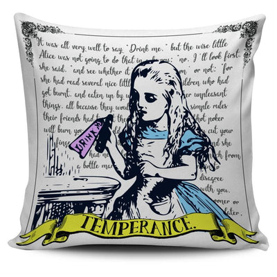 Alice in Wonderland 'Drink Me' Bottle Temperance Tarot Pillow Cushion Cover