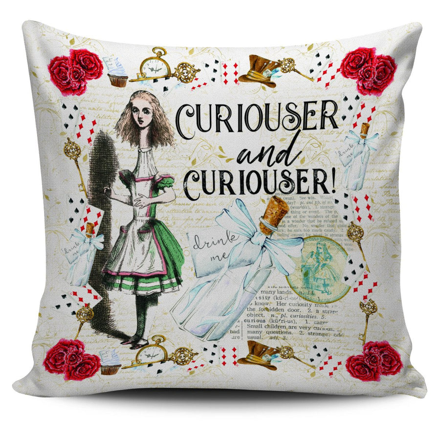Alice's Adventures in Wonderland Throw Pillow Cushion Cover