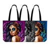 'Day of the Dead' Calavera Girl Tote Bags