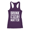 Drunk Wives Matter Tank for Women (Purple)
