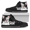 Frenchie Mum High-Top Canvas Shoes for Women (French Bulldog). Click this image for more details!