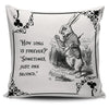 Alice in Wonderland White Rabbit Throw Pillow Cushion