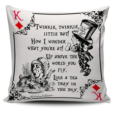 Alice in Wonderland Mad Hatter Throw Pillow Cushion