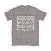 "Mom hard, wife hard, nurse hard, repeat" Nurse Mom T-Shirt. Click this image for more details! (Available in more colors)