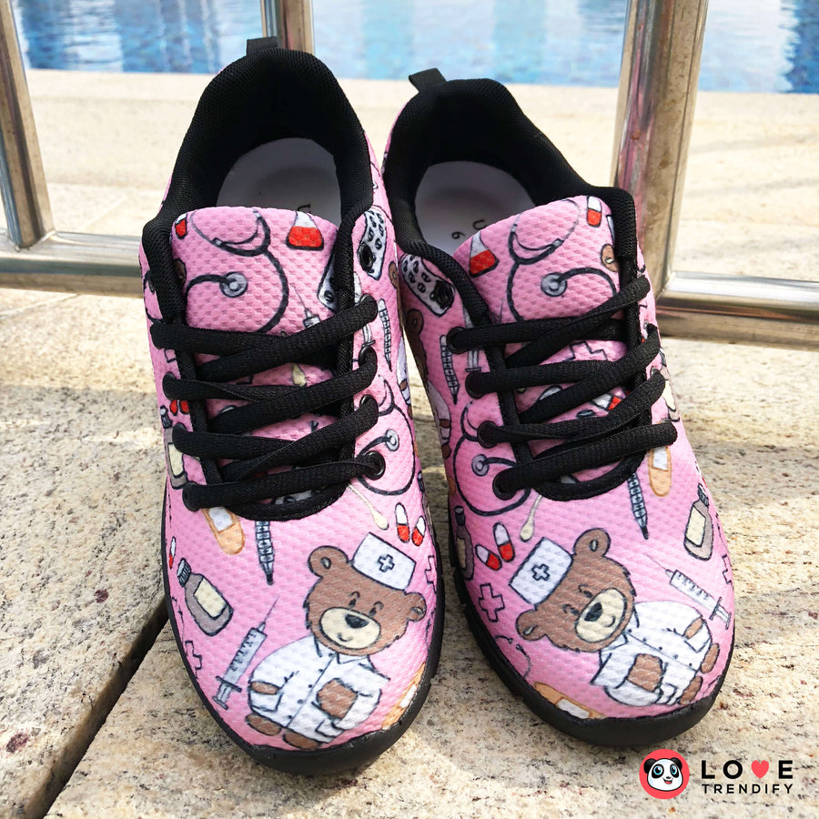 Nurse Sneakers (Nursing Tennis Shoes) for Men - Pink