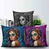 Calavera Girl 'Day of the Dead' Throw Pillow Cushion Covers